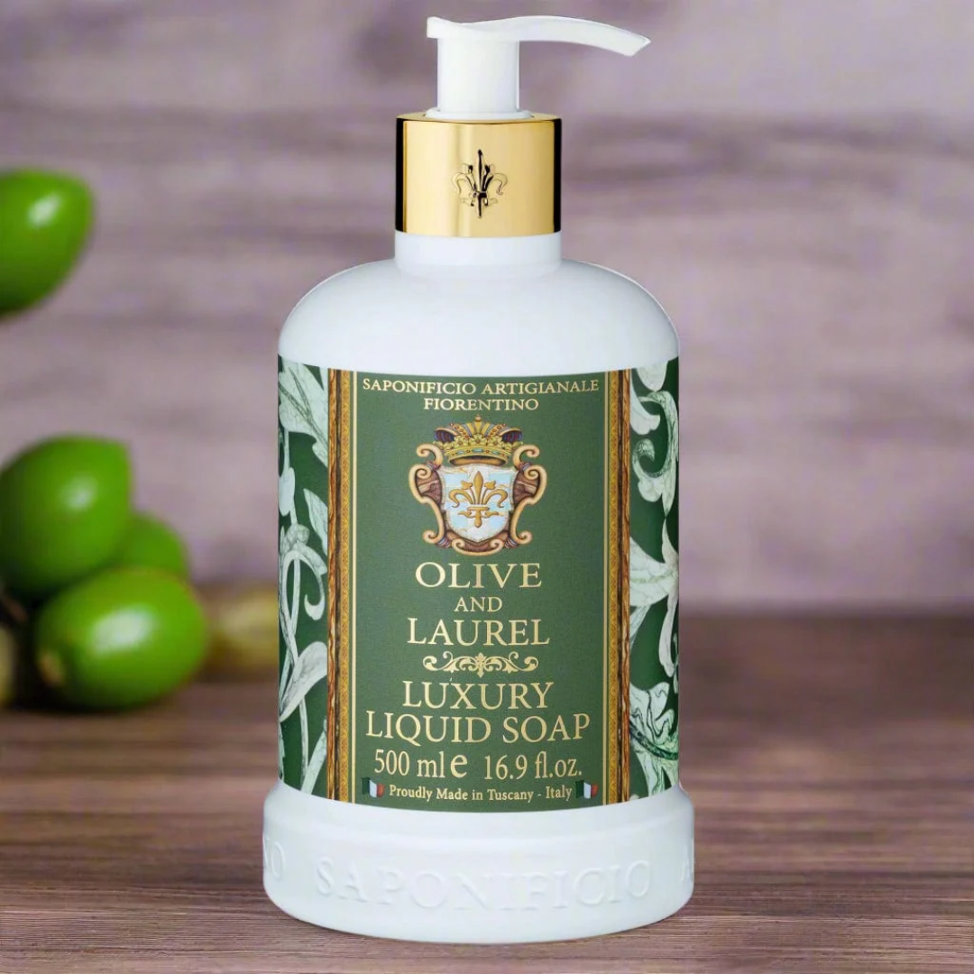 Hand Wash - Saponificio Artigianale Fiorentino - Saponificio Artigianale Fiorentino Olive & Laurel Hand Wash Set of 3 x 500mL - The Gift Company