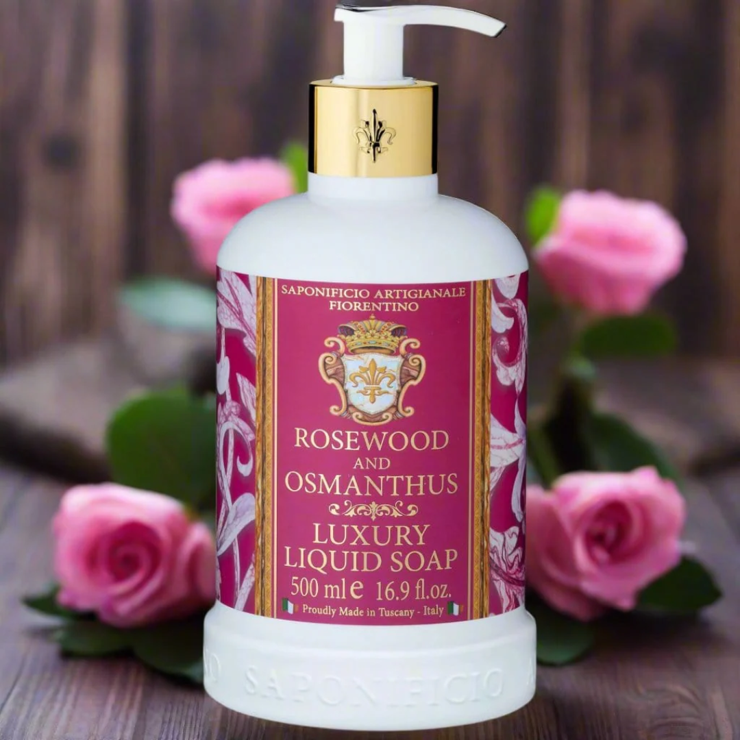 Hand Wash - Saponificio Artigianale Fiorentino - Saponificio Artigianale Fiorentino Rosewood & Osmanthus Hand Wash Bundle Set 3 x 500ml - The Gift Company