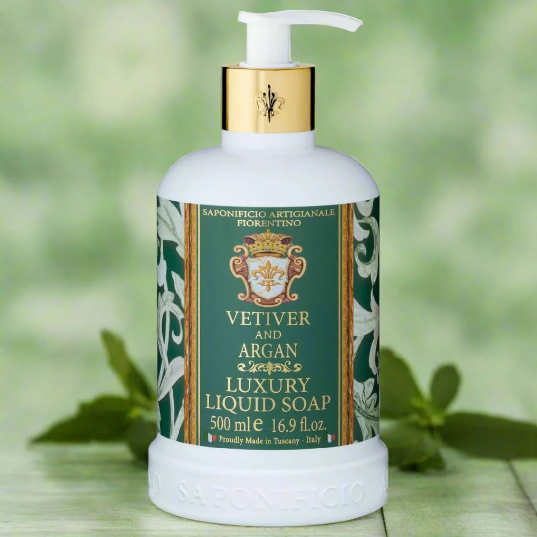 Hand Wash - Saponificio Artigianale Fiorentino - Saponificio Artigianale Fiorentino Vetiver & Argan Hand Wash Bundle Set 3 x 500ml - The Gift Company