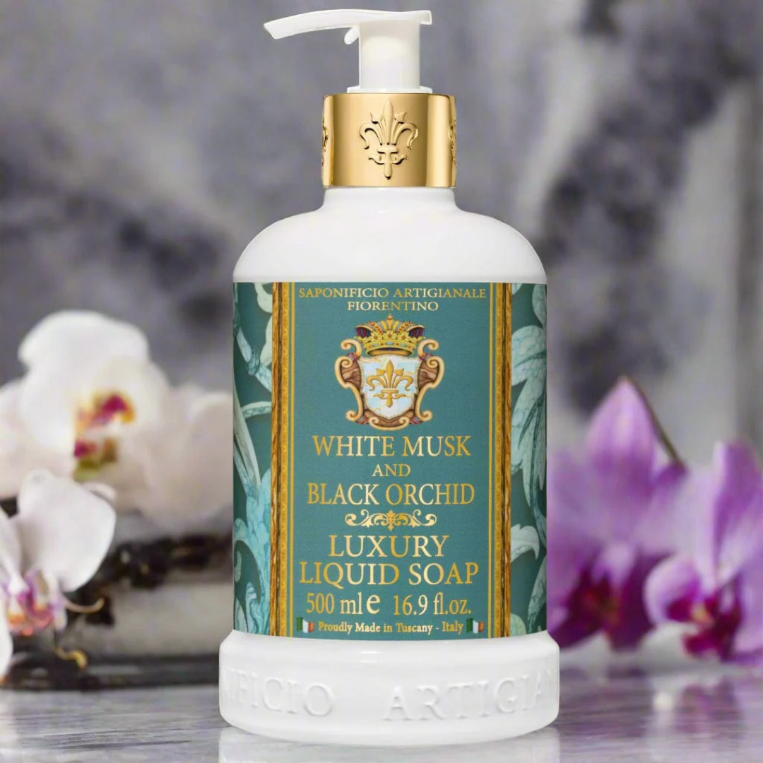 Hand Wash - Saponificio Artigianale Fiorentino - Saponificio Artigianale Fiorentino White Musk & Black Orchid Hand Wash Set of 3 x 500mL - The Gift Company