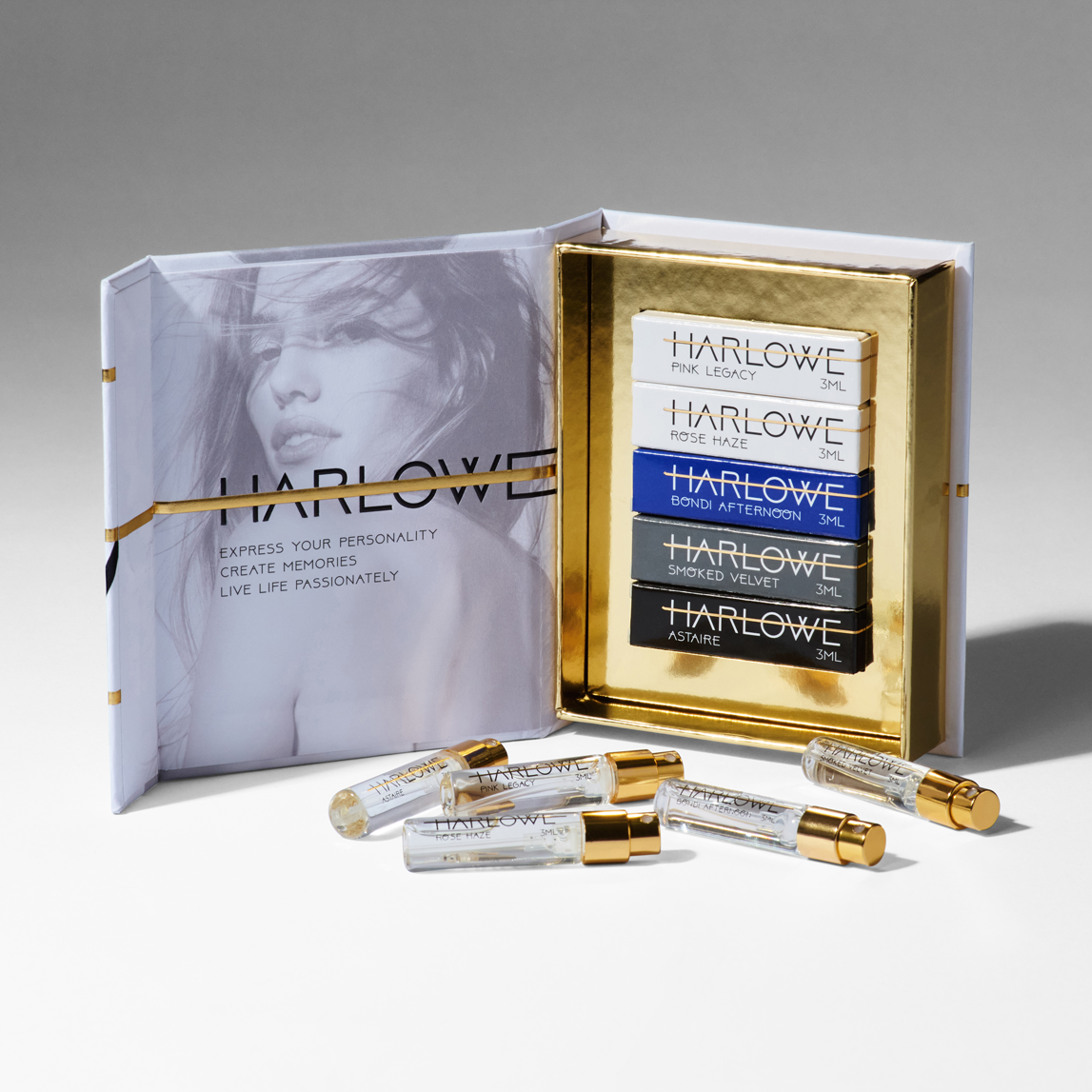 Harlowe Parfum Signature Discovery Set 5 x 3mL styled image 1