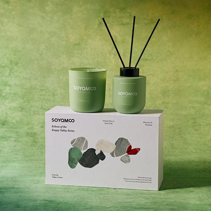 Healing Wood Longjing Candle & Diffuser Gift Set-0