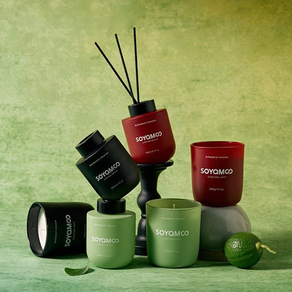 Healing Wood Longjing Candle & Diffuser Gift Set-1