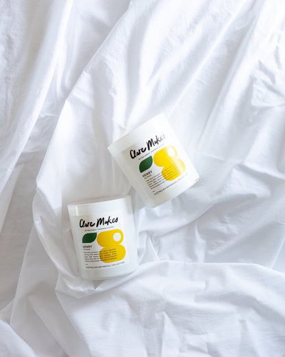 Clare Makes Henry The Wattle Medium Candle 180g – Clare Makes product and lifestyle image 2
