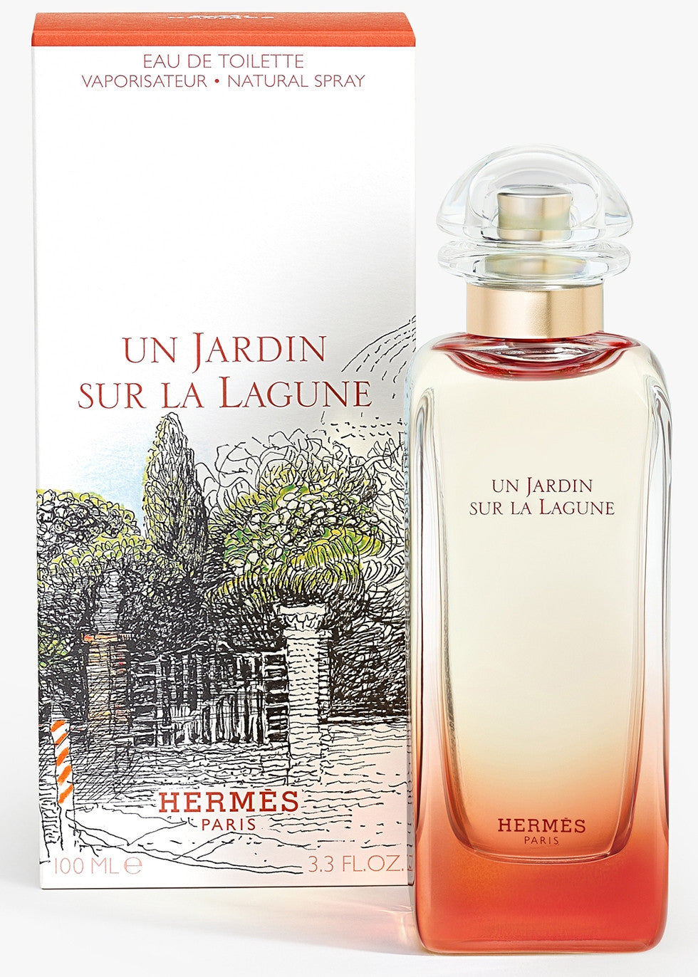 Hermès Un Jardin Sur La Lagune Eau de Toilette 100mL bottle and box