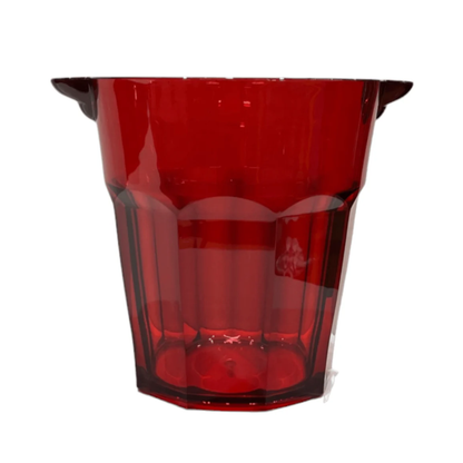 Ice Bucket - Mario Luca Giusti - Mario Luca Giusti Harrietta Acrylic Ice Bucket Red - The Gift Company