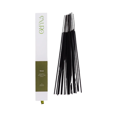Exuro Focus Incense Sticks 20 Pack - Grapefruit, Lemon, Bergamot & Basil - The Gift Company