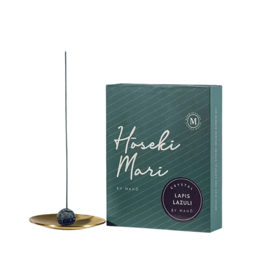 Incense - MAHŌ - MAHŌ Sensory - Hoseki Mari – Lapis Luzuli Crystal Incense Burner - The Gift Company