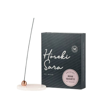 Incense - MAHŌ - MAHŌ Sensory - Hoseki Sara - Rose Quartz Crystal Incense Burner - The Gift Company