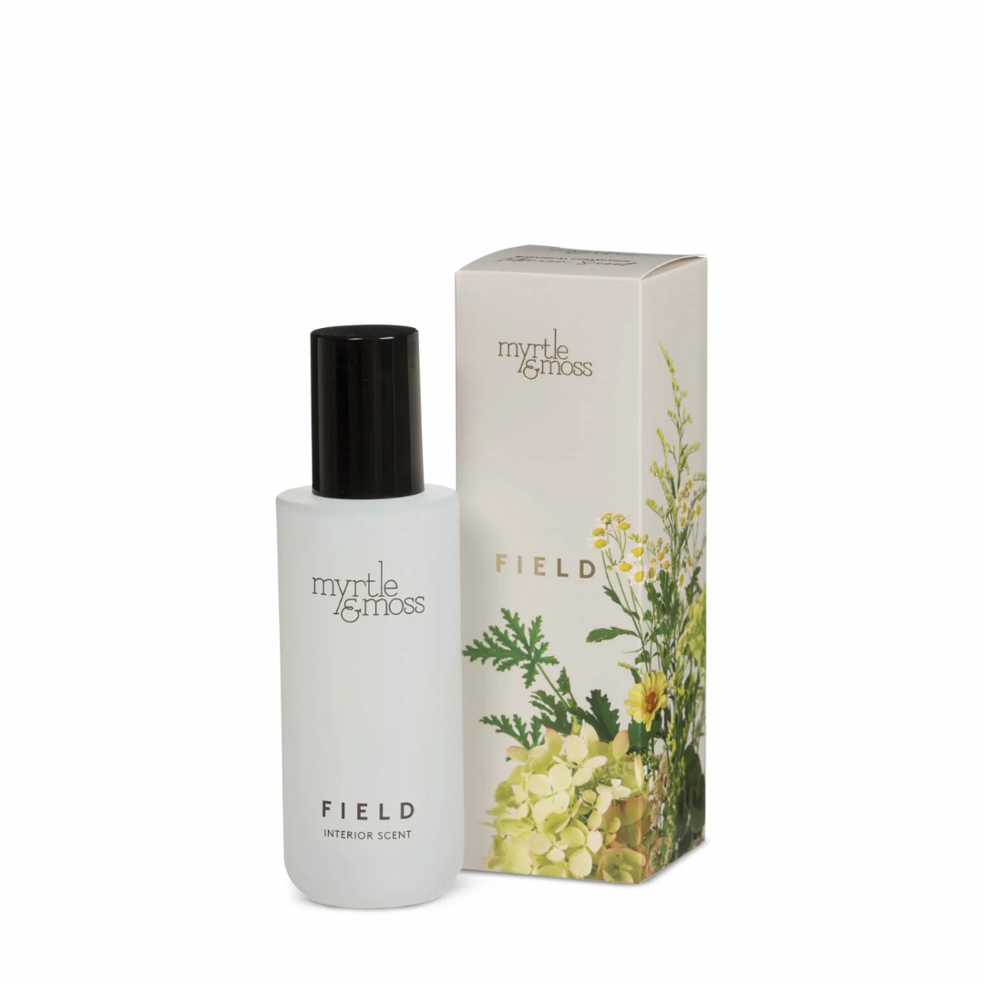 Myrtle & Moss Field Botanical Diffuser, Interior Scent & Refill Trio
