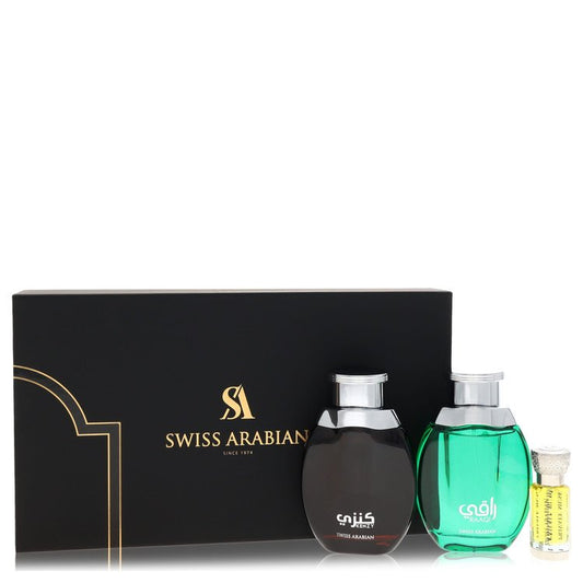 Swiss Arabian Kenzy fragrance discovery set with Raaqi and Private Musk