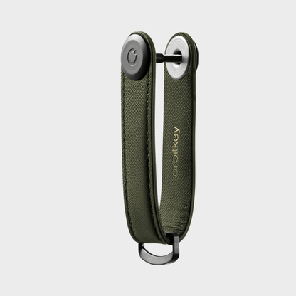 Key Organiser - Orbitkey - Orbitkey - Key Organiser Saffiano Olive - The Gift Company