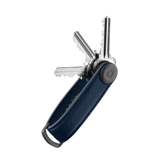 Key Organiser - Orbitkey - Orbitkey - Key Organiser Saffiano Oxford Navy - The Gift Company