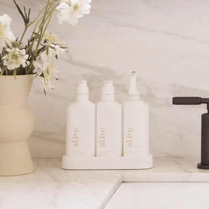 Kitchen Cleaning products & Towel - Al.ive - al.ive Kitchen Trio & Towel Gift Set Lemon Myrtle & Honeydew - The Gift Company