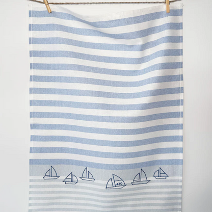Kitchen Towel - Grubentuch - Grubentuch German Quality Tea Towels Ocean Regatta - The Gift Company