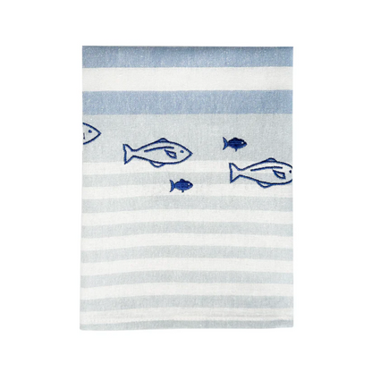 Kitchen Towel - Grubentuch - Grubentuch German Quality Tea Towels Ocean School of Fish - The Gift Company