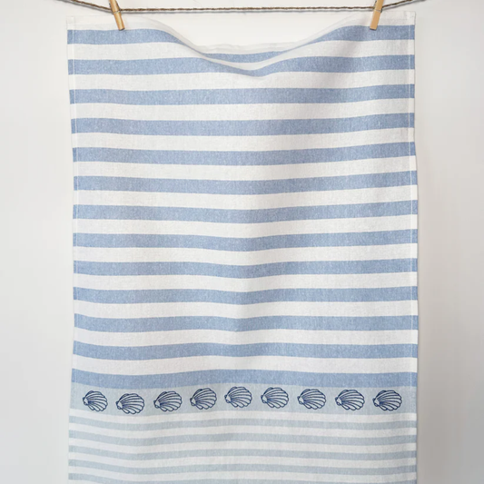 Kitchen Towel - Grubentuch - Grubentuch German Quality Tea Towels Ocean Shell - The Gift Company