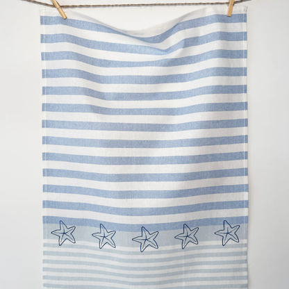 Kitchen Towel - Grubentuch - Grubentuch German Quality Tea Towels Ocean Starfish - The Gift Company