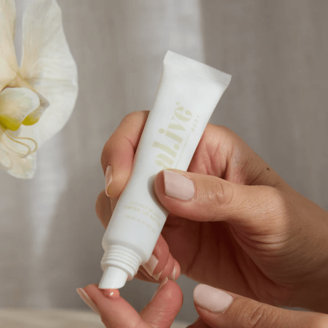 Lip Balm - Al.ive - al.ive body Tinted Lip Butter - Lychee Blush 15mL - The Gift Company