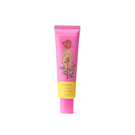 Lip Balm - BOPO Women - Bopo Women Rose Fizz Lip Balm 15g - The Gift Company