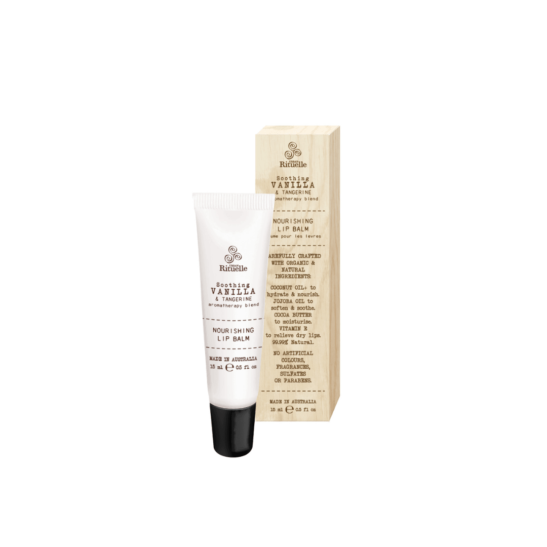 Lip Balm - Urban Rituelle - Urban Rituelle Nourishing Lip Balm - Vanilla & Tangerine - The Gift Company