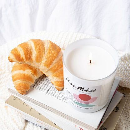 Clare Makes Matilda Eucalyptus & Fresh Berries Medium Candle 180g – Clare Makes product and lifestyle image 10