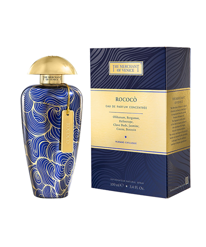 The Merchant of Venice Rococo Concentree Eau de Parfum 100mL bottle and box