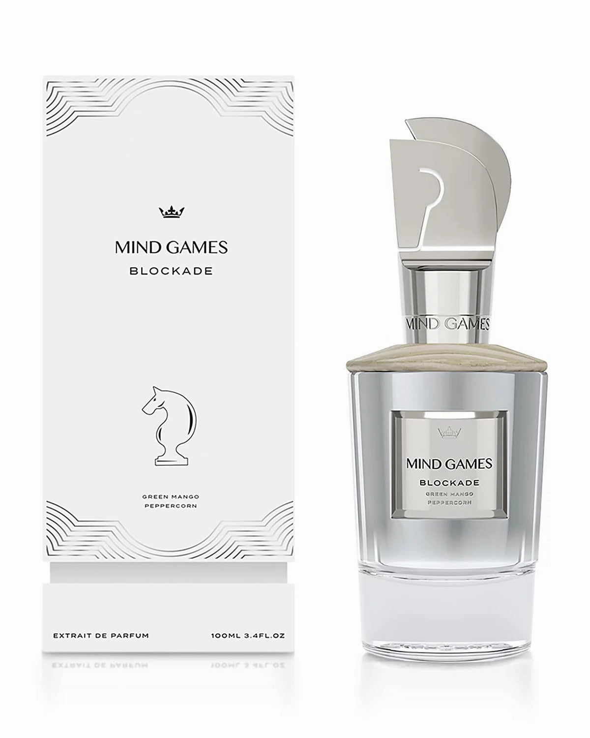 Mind Games Blockade Extrait de Parfum 100mL bottle and box