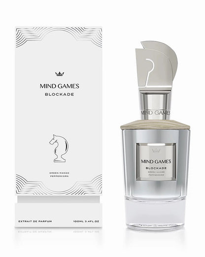 Mind Games Blockade Extrait de Parfum 100mL bottle and box
