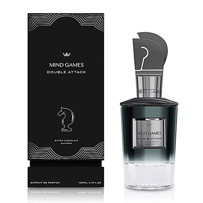 Mind Games Double Attack Extrait de Parfum 100mL bottle and box