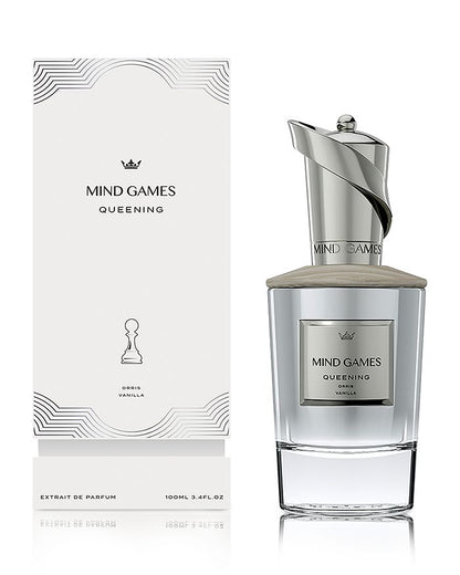 Mind Games Queening Extrait de Parfum 100mL bottle and box