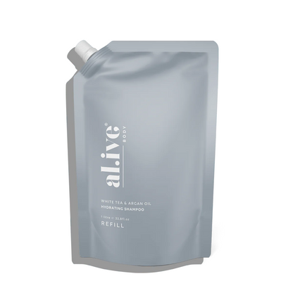 Moisturizing Shampoo - Al.ive - al.ive Shampoo White Tea & Argan Oil Refill 1L - The Gift Company