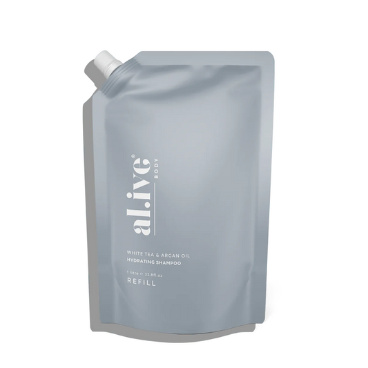 Moisturizing Shampoo - Al.ive - al.ive Shampoo White Tea & Argan Oil Refill 1L - The Gift Company