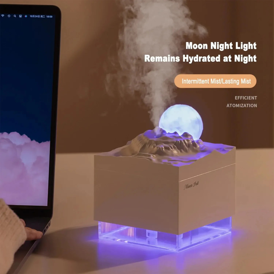 Moon Lamp Diffuser - The Gift Company - Moon Lamp Aroma Diffuser & Cool Mist Humidifier - The Gift Company