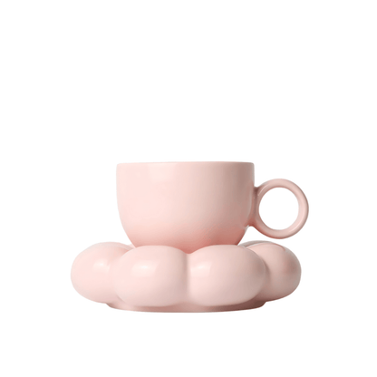 Mug & Saucer - Sage & Cooper - Sage & Cooper Lottie Mug & Saucer Set - Pink - The Gift Company