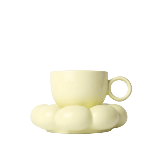 Mug & Saucer - Sage & Cooper - Sage & Cooper Lottie Mug & Saucer Set - Yellow - The Gift Company