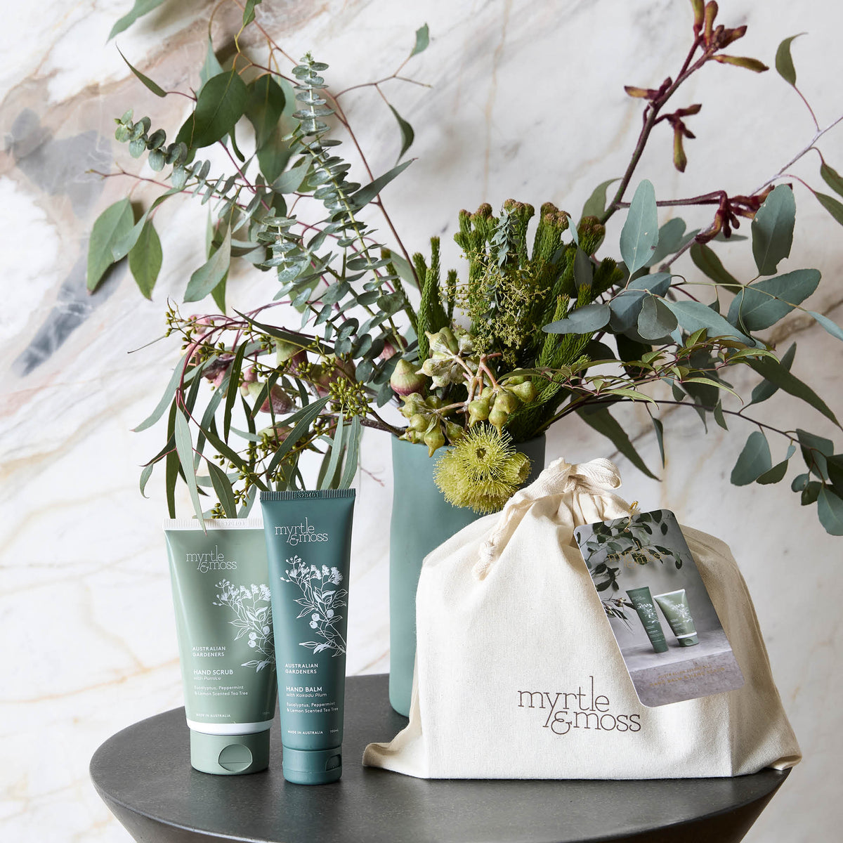 Myrtle & Moss Australian Essentials Bundle with Hand Scrub and Hand Balm