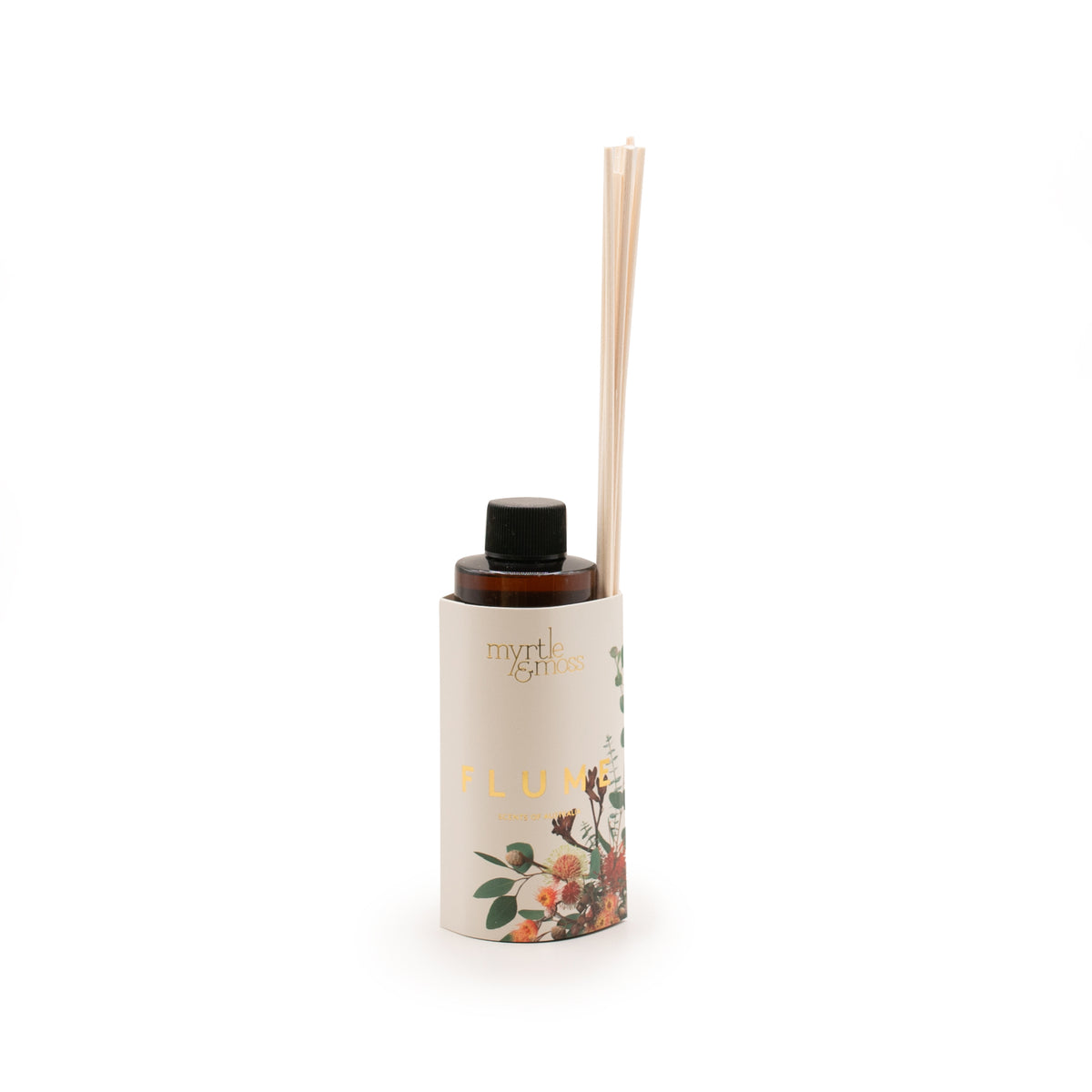 Myrtle & Moss Botanical Flume Diffuser Refill 185mL with rattan reeds
