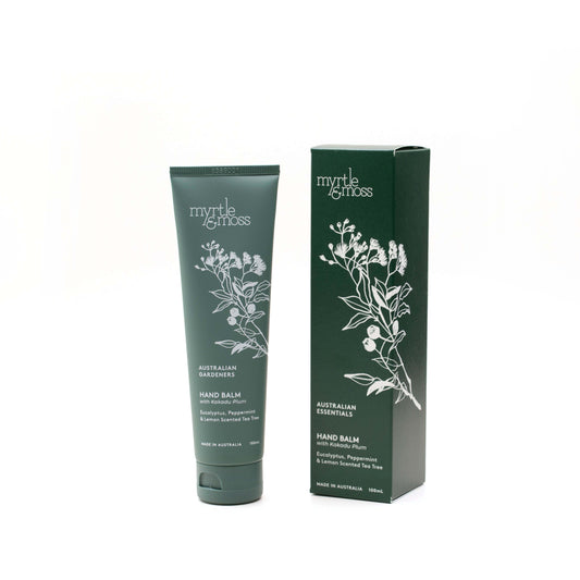 Myrtle & Moss Hand Balm 100mL included in the Australian Essentials Bundle