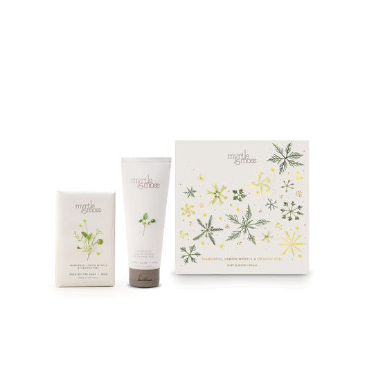 Myrtle & Moss Christmas Duet Gift Set Mandarin, Lemon Myrtle & Orange Peel - official white background product image