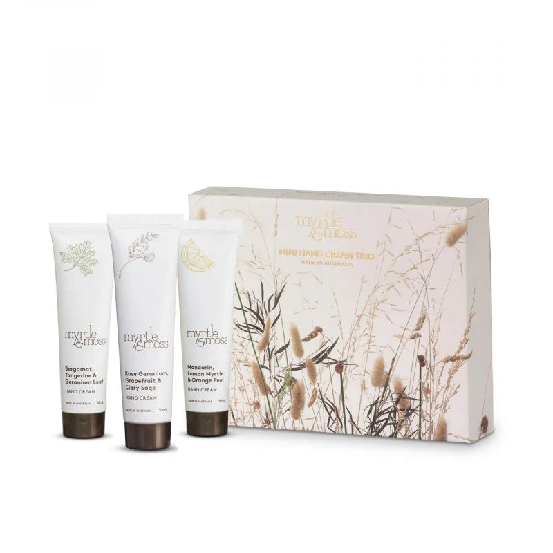 Myrtle & Moss Wild Grasses Hand Cream Trio gift set