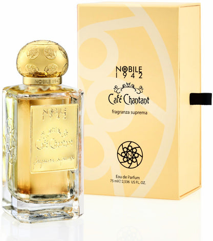 Nobile 1942 Café Chantant Extrait de Parfum 75mL bottle and box