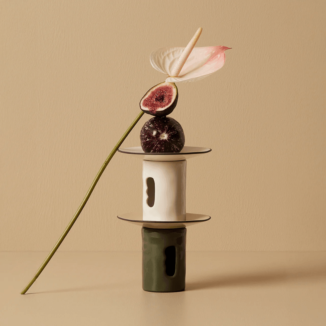 Oil Burner - Black Blaze - Black Blaze Lumière Oil Burner Ivory - The Gift Company