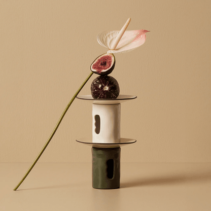 Oil Burner - Black Blaze - Black Blaze Lumière Oil Burner Ivory - The Gift Company
