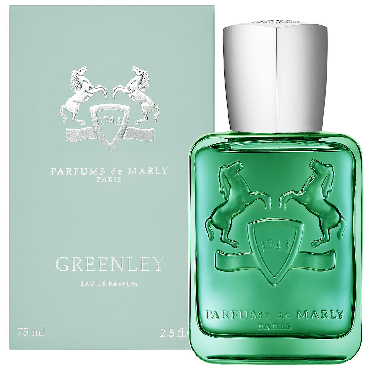 Parfums de Marly Greenley Eau de Parfum 75mL bottle and box