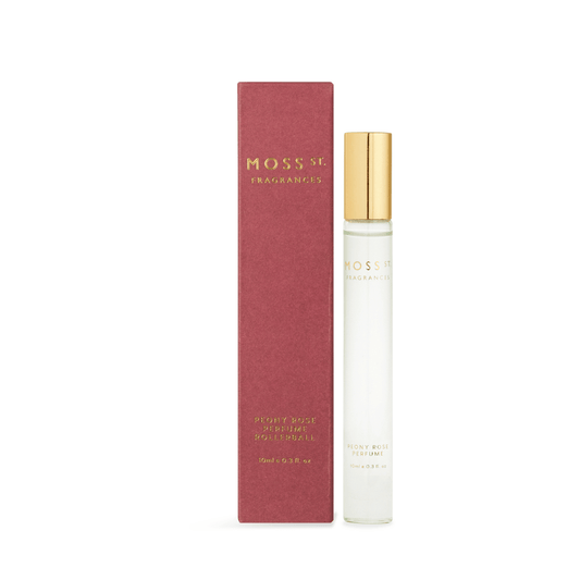 Perfume Rollerball - Moss St Ceramics - MOSS ST Peony Rose Perfume Rollerball 10ml - The Gift Company