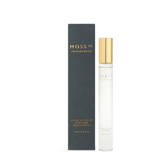 Perfume Rollerball - Moss St - MOSS ST Fragrances Suede & Violet Perfume Rollerball 10ml - The Gift Company