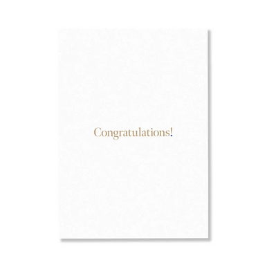 CARDBOARD Greeting Card Congratulations!