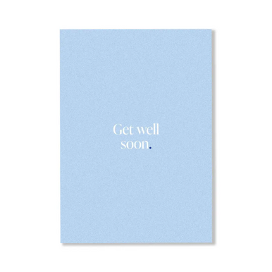 CARDBOARD Greeting Card Get Well Soon.