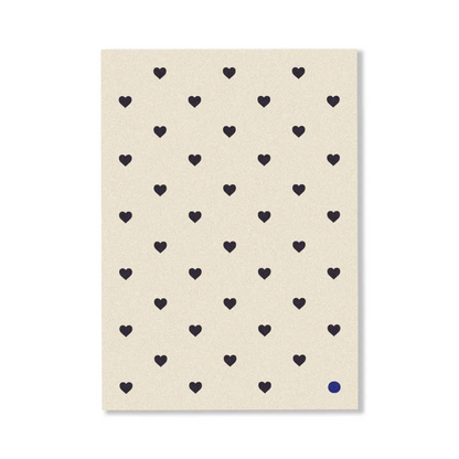 Personalised Gift Card - CARDBOARD - CARDBOARD Greeting Card Mini Hearts. - The Gift Company